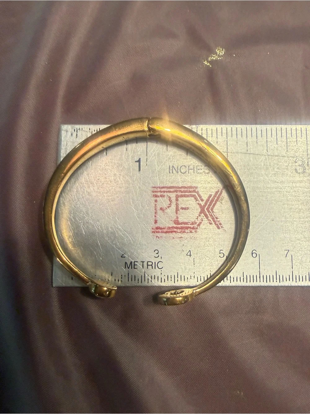 kate spade Spot the Spade Gold Open Spade and Crystal Cuff Hinge Bracelet